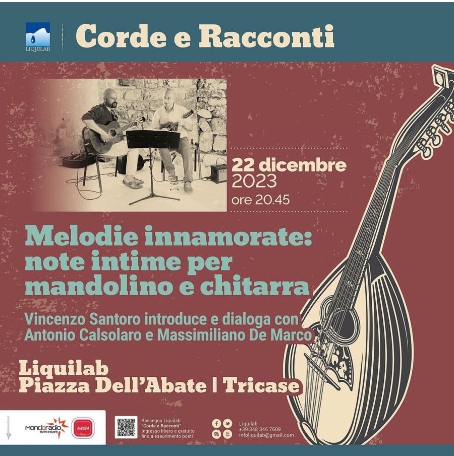 MELODIE INNAMORATE: NOTE INTIME PER MANDOLINO E CHITARRA